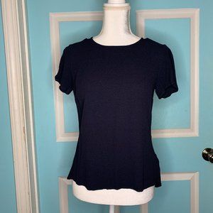 Michael Kors Blue Rayon Blouse Small